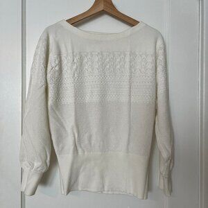 Club Monaco Knit Pullover Sweater, in White
